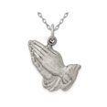 thumbnail image 1 of Sterling Silver Praying Hands Pendant Necklace with Chain, 1 of 4