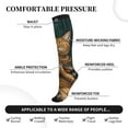 thumbnail image 2 of Pofeuu Surreal Meditating Cat Print Compression Socks for Women & Men Circulation - Best Support for Nurses,Running,Athletic,Sports, 2 of 7