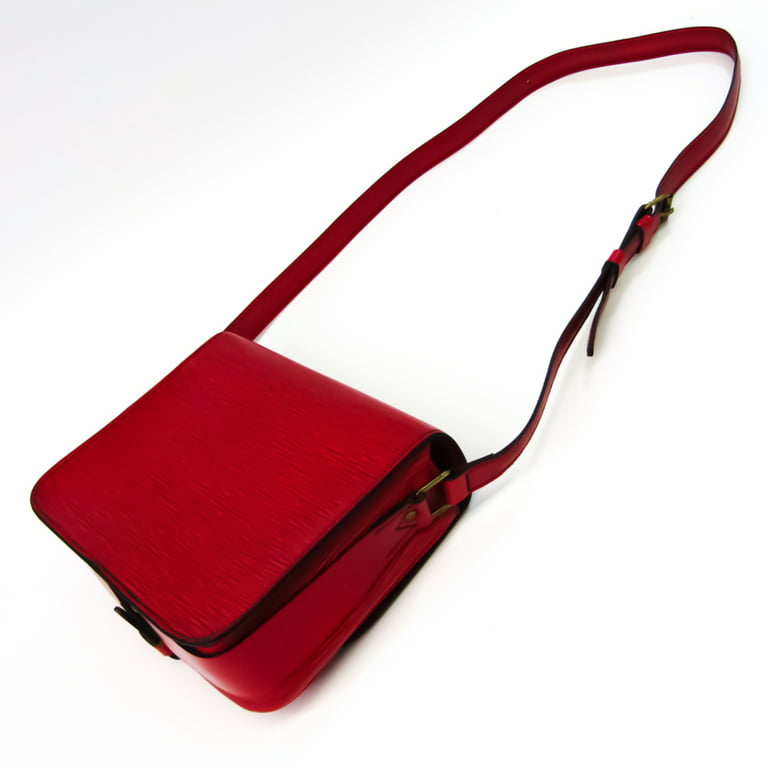 Authenticated Used Louis Vuitton Epi Cartouchiere M52247 Women's Shoulder  Bag Castilian Red 