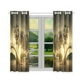 thumbnail image 2 of Cortina de Ventana ABPHQTO de Dinosaurio para Cocina 65x90 cm (Dos Piezas), 2 of 3