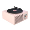 thumbnail image 2 of inalámbrico de vinilo retro multifuncional Mejor diseño de rotación de efectos de graves Rosado Sunnimix Audio de vinilo retro Bluetooth, 2 of 6