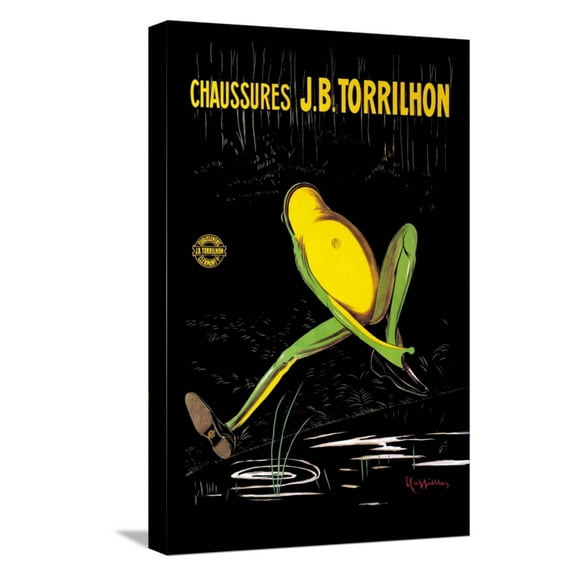 Art.com Chaussures J. B. Torrilhon Stretched Canvas Print Wall Art by Leonetto Cappiello, 12" x 18"