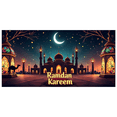 thumbnail image 6 of LUUFILx Ramadan Kareem Banner Decor Moon Lantern Backdrop Camel Mosque Starry Night Islamic Festival Celebration Decoration Party Eid Mubarak Ambiance, 6 of 9