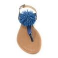 thumbnail image 2 of Victoria K Women's PomPom With Side Buckle Sandals, 2 of 5
