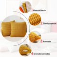 thumbnail image 2 of Juego de 2 Fundas de Almohada de Pana Granulada para Sofá, Fundas para Cojines, Fundas de Cojín Decorativa Suave Moderna, Cómodo y Lavable a Máquina, No se Desvanece (Amarillo), 2 of 4