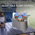 thumbnail image 3 of Réchaud de Camping Portable à 3 Cœurs 11800W Réchaud à Gaz Haute Puissance Réchaud de Randonnée, 3 of 8