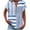 Blue, variant on Vekome Womens Short Sleeve Tops Plus Size Shirts V Neck Casual Tee Shirts Button Striped Summer Pullover Tops Yellow XL