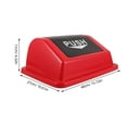 thumbnail image 2 of unbranded Recycling Bin with Lid Wheeled Garbage Can Trash Can Lid 40.00X27.00X15.50CM Red, 2 of 8