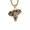Gold no chain, variant on Men's Stainless Steel Domineering Hip Hop Luck Animal Elephant Head Pendant Amulet Necklace Black No Chain