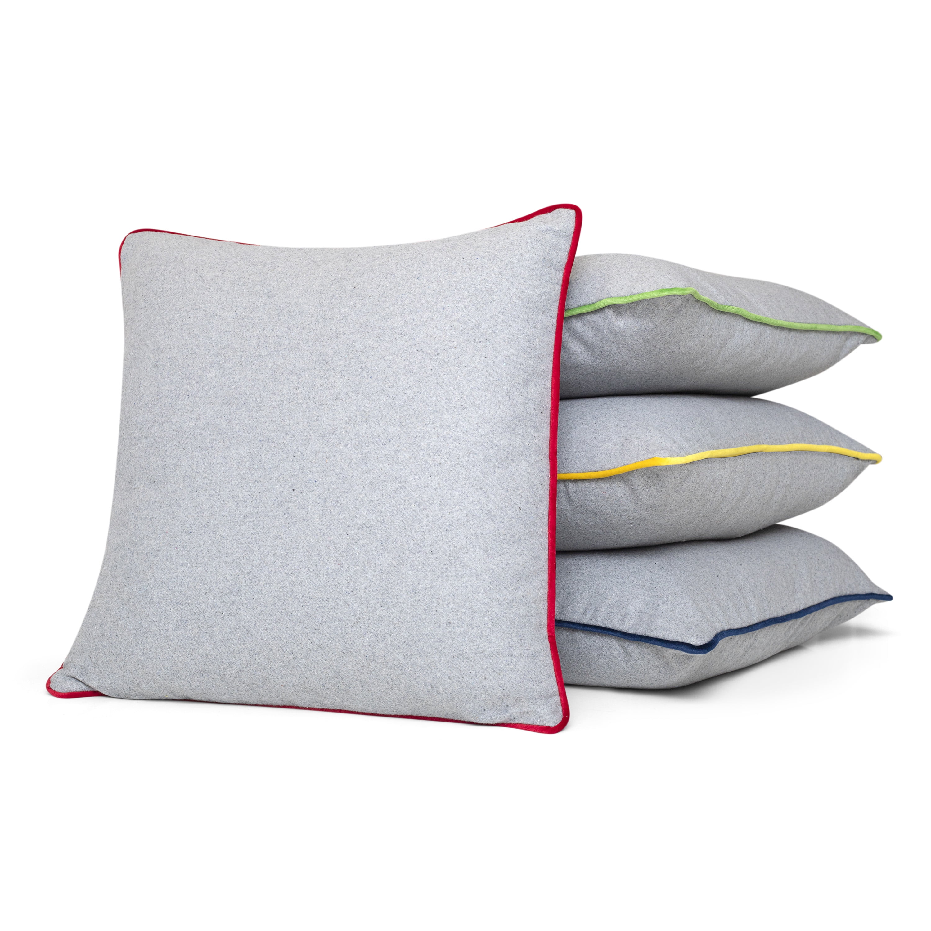 Better Homes & Gardens Contrast Piping Faux Wool Decorative Throw