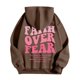 thumbnail image 4 of MHFRRA Sudaderas y Sudaderas para Hombre, Jersey Informal de Manga Larga con Estampado Delantero y Trasero para Uso Diario, Ajuste Relajado para Otoño E Invierno Marrón, 4 of 5