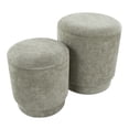 thumbnail image 5 of Marla Green Upholstered Contemporary Ottoman Set Chic Style, Removeable Storage, Comfortable Seating, 5 of 5