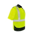 thumbnail image 5 of Fierce Safety Class 2 Green Polo with Black Trim and Moisture Wicking Technology, 5 of 10