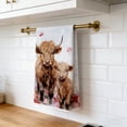 thumbnail image 5 of Taicans Highland Cow Kitchen Towels 1Pcs,Floral Highland Cattle with Baby Cow Decorative Dish Towels,Rustic Farmhouse Bathroom Hand Towels,Soft Absorbent Tea Towels for Cooking Cleaning Home Decor, 5 of 6