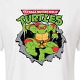 thumbnail image 3 of Teenage Mutant Ninja Turtles - Raphael Breaking Through Shirt - Juniors Cropped Cotton Blend T-Shirt, 3 of 5