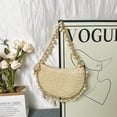 thumbnail image 3 of Pearl Hand Woven Women's Bag, Handbag Handmade Beach Bag Female Shoulder Messenger Bag, Conch Straw Evening Bag for Summer Holiday, 3 of 7