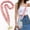 Pink, variant on Phone Lanyard Crossbody,Cute Scrunchie Cell Phone Lanyard,Universal Phone Strap for Women with Metal Phone Tether Tab