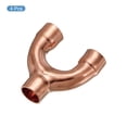 thumbnail image 3 of Uxcell Tee Y Type Copper Fitting Welding Joint Split Union Connector 9.52mm or 3/8 Inch ID 4 Pack, 3 of 4