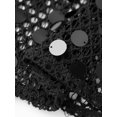 thumbnail image 6 of LMLYSoH Women's Halter Neck Knit Dress Sequin Sleeveless Hollow Out Bodycon Mini Dress Clubbing Dress, 6 of 8