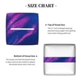 thumbnail image 4 of Goofa Neon Gradient Blue Tissue Box Cover PVC Leather Tissue Holder Square Facial Tissue Case Facial Paper Organizer Dispenser for Bathroom, Vanity Countertop, 4 of 8