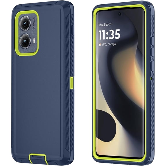 HCTian Phone Case for Motorola Moto Edge 5G 2024 Case, Heavy Duty Shockproof & Dropproof 3-Layer Cover Phone Case for Motorola Moto Edge 2024