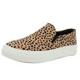 thumbnail image 1 of Soda Women's Faux Suede Elastic Side Slip On Sneaker Shoes, Leopard,  11 M US, 1 of 5