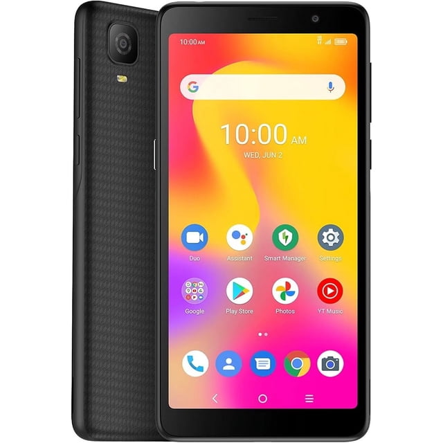 Restored TCL A30 Unlocked Smartphone with 5.5" HD+ Display, 8MP Rear Camera, 32GB+3GB RAM, 3000mAh Battery, Android 11, Prime Black - Refurbished
