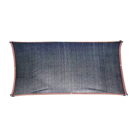 Outdoor Sun Shade Canopy - 3.0x10ft Black 95% UV Protection Shade Net, 6-Strip Awning for Balcony Garden Fence