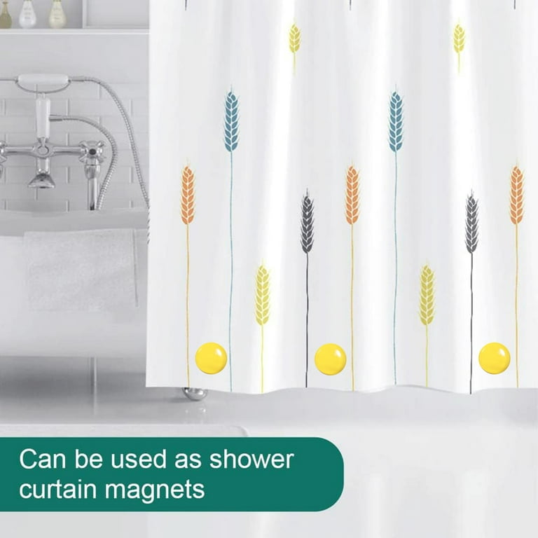 Jetec Magnetic Curtain Weights Shower Curtain Magnets Round Drapery Weights  Bottom For Outdoor Curtains Tablecloth To Stop From Blowing (White,6 Pairs)  : : Home & Kitchen