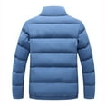 thumbnail image 3 of Awdenio Winter Coat Down Cotton Jacket Men's Solid Color Short Coat Stand Collar Cotton Jacket, 3 of 3