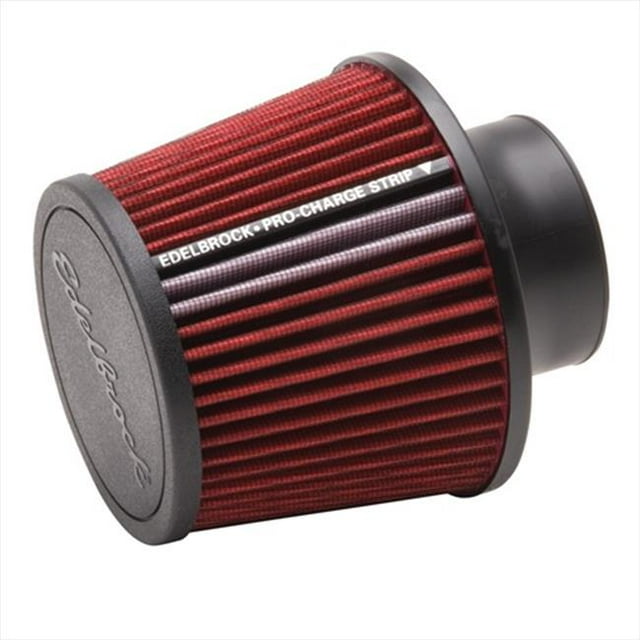 43651 Air Filter - Red, Chrome