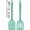 PureAquaGreen, variant on 2 Pack Silicone Spatula Set, High Heat Resistant, BPA Free Kitchen Spatula, Solid & Slotted Turner for Non-Stick Pans, Sautéing, and Flipping (2, PureBlack)