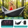 thumbnail image 3 of [ Hamaca ERUW Camping 210D Nylon para Exterior Negra/Gris ], 3 of 9