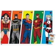 DC Comics - Rainbow Lines Wall Poster with Pushpins, 22.375" x 34"