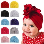 Fashion Newborn Toddler Kids Baby Boy Girl Turban Cotton Beanie Hat Cap