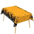 thumbnail image 6 of Duangreer Yellow Halloween Rectangle Tablecloth, Black Forest Castle Print, Party Decors Washable Table Cover with Waterproof Wrinkle Resistant, 60 x 102 Inch, 6 of 6