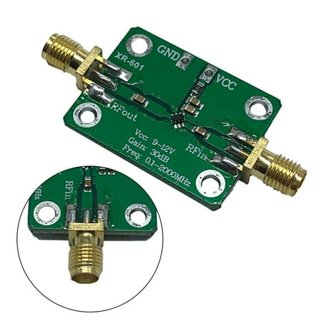 

GLFILL 0.1-2000Mhz Gain 32Db 9-12V Radio Frequency Wideband Amplifier Low Noise
