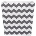 thumbnail image 2 of Papelera DII Poliéster Chevron Grey Trapezoid Design Imports CAMZ37970, 2 of 2