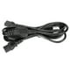 thumbnail image 2 of Cable de alimentación para computadora 5-15P macho a doble IEC320 C13 hembra en forma de Y Cable de fuente de alimentación para PC Enchufe de EE. UU. 125-250 V 2 m / 6,6 pies (JD3263), 2 of 5