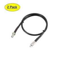 Uxcell TS9 Male to TS9 Female RF Coaxial Extension Cable RG174 Jumper Cable 1ft 2Pack