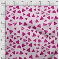 thumbnail image 3 of oneOone Cotton Poplin Fuschia Pink Fabric Geometric Sewing Fabric By The Yard Printed Diy Clothing Sewing Supplies 42 Inch Wide, 3 of 4