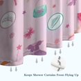 thumbnail image 6 of Pink Ballerina Princess Pattern Shower Curtain 36"x72" ,Bathroom Decorative Shower Curtains Set with 12 Hooks,Modern Waterproof Washable Shower Curtain, 6 of 6