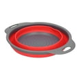 thumbnail image 4 of Fruit Colander, Washing Basket Save Space  For Kitchen For Restaurant Red Small, 4 of 8