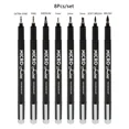 thumbnail image 1 of Hand Lettering Pens, Calligraphy Brush Pen, Pigment Liner Micron Pen Black Markers Set for Artist Sketch, Technical, Beginners Lettering Pens set, 1 of 6