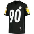 thumbnail image 2 of Youth T.J. Watt Black Pittsburgh Steelers Replica Player Jersey, 2 of 3