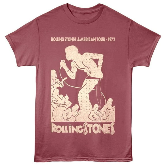 Rolling Stones - American Tour - American Classics - Rouge Adult Short Sleeve T-Shirt