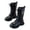 Black, variant on Kids Girls Combat Boots Chunky Sole Non-Slip Mid-Calf Boots Lace-Up Winter Casual Drawstring Leather Boots