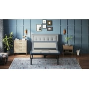 Bed Frame King Adjustable Bed Base with Head/Foot Tilt and Lumbar Position Adjustment