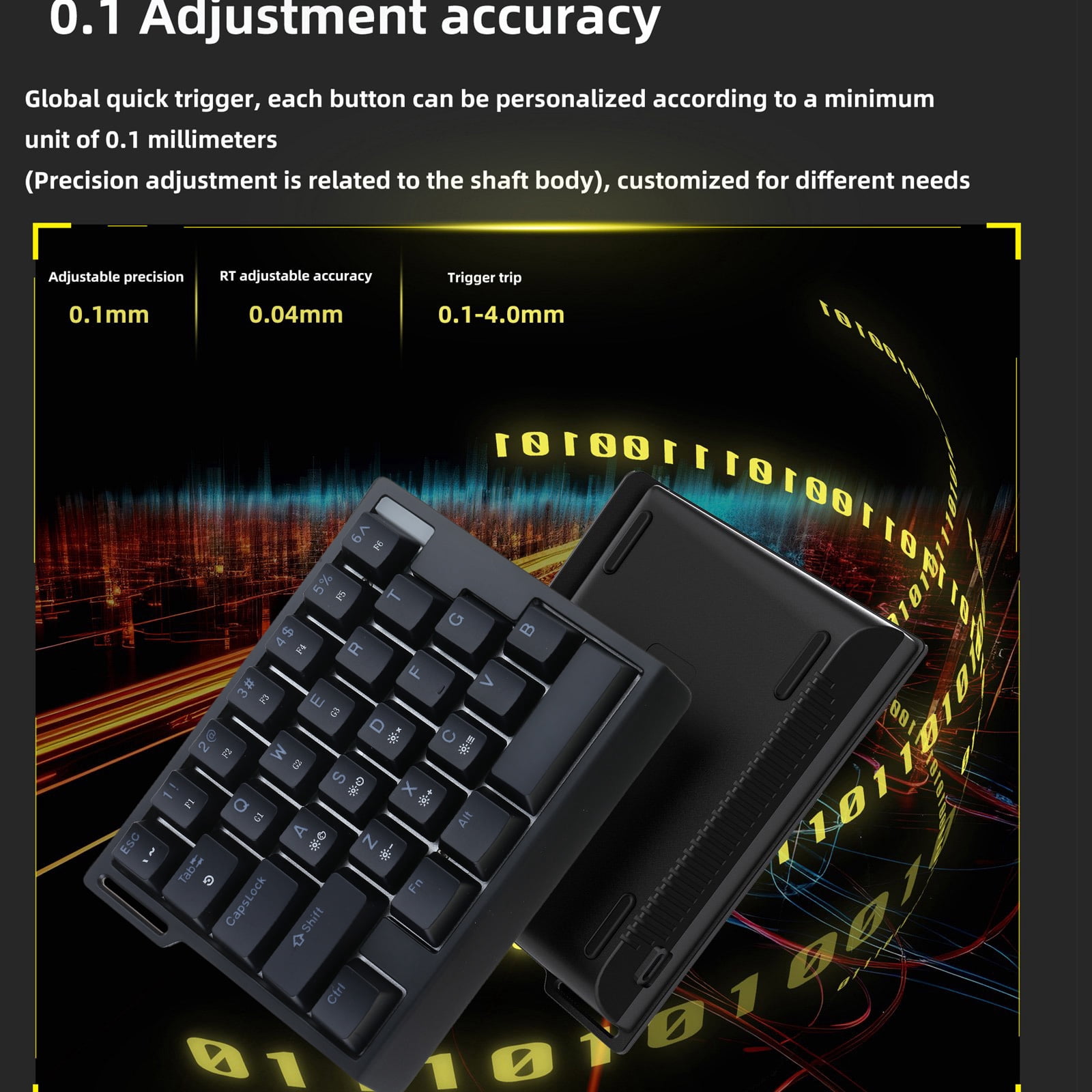HE30 Corded Mechanical Keyboard With Switches Ensuring Quick Action And Smooth Operates For Gamers