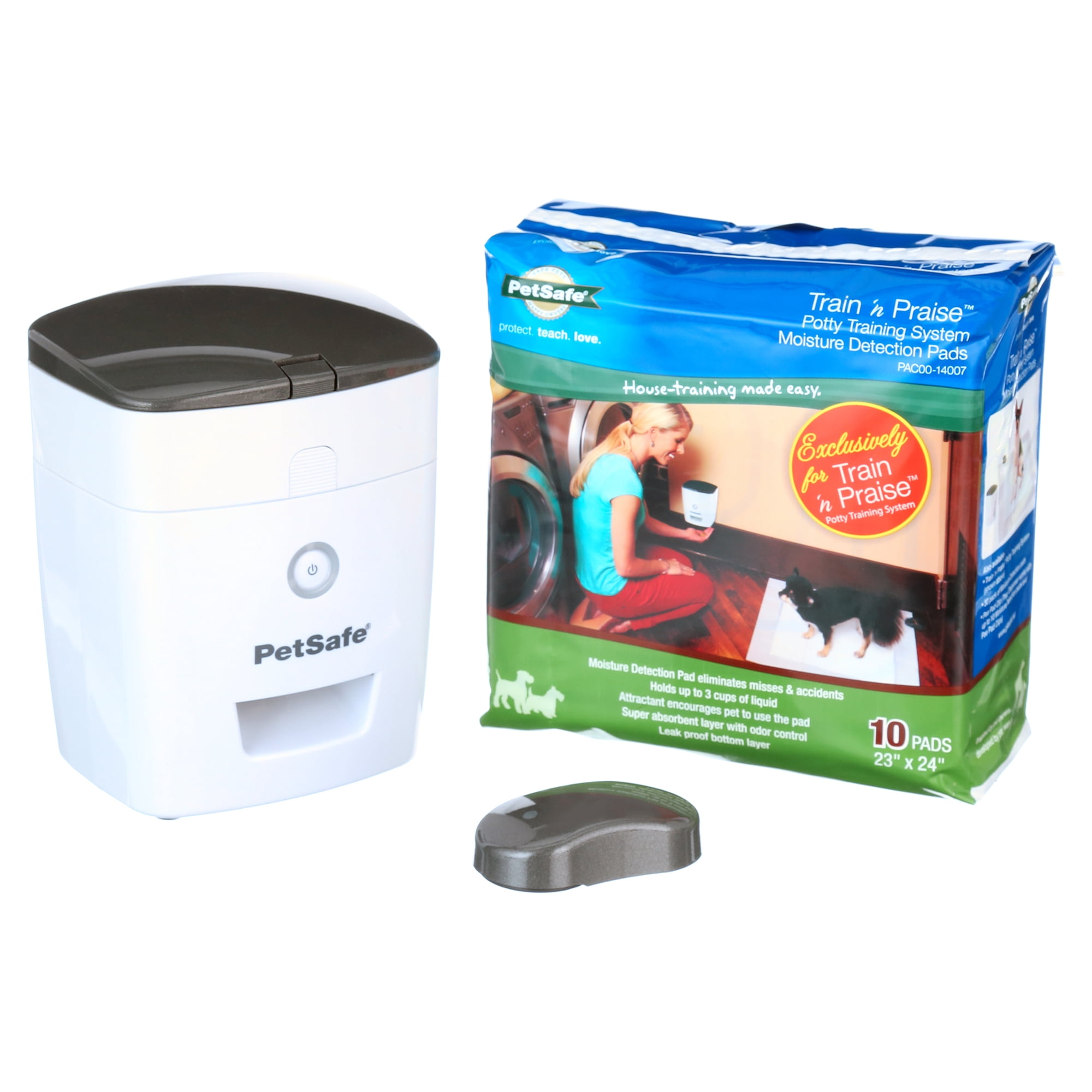 PetSafe Train n Praise Dog Potty Training System with Puppy Pads Use with Dog Treats